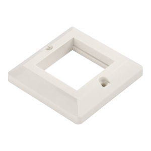 Faceplate for wall mounting box, French standard, 45x45